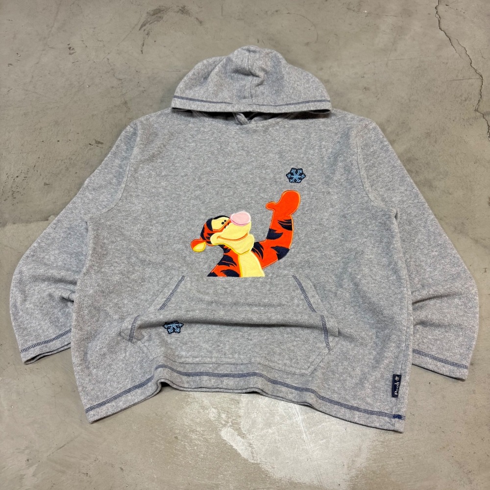Vintage 90s Gray Tiger Disney Hoodie‎